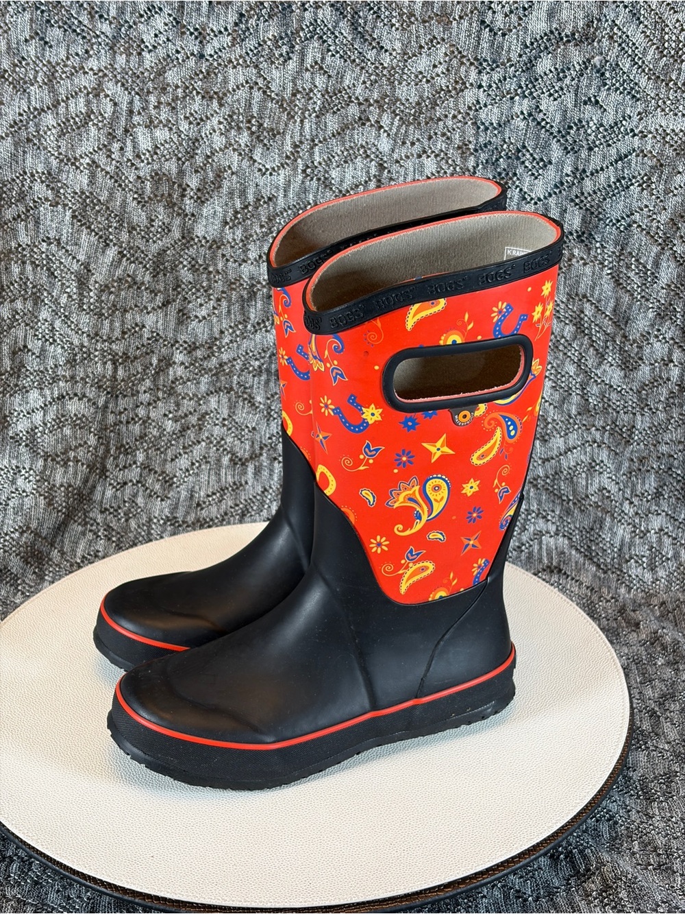 Bogs Kids Rain Boot Western youth size 2
